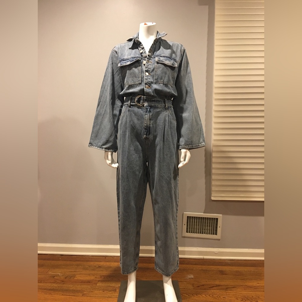 COPY - jluxlabel 80s inspired full denim jumper Size Large